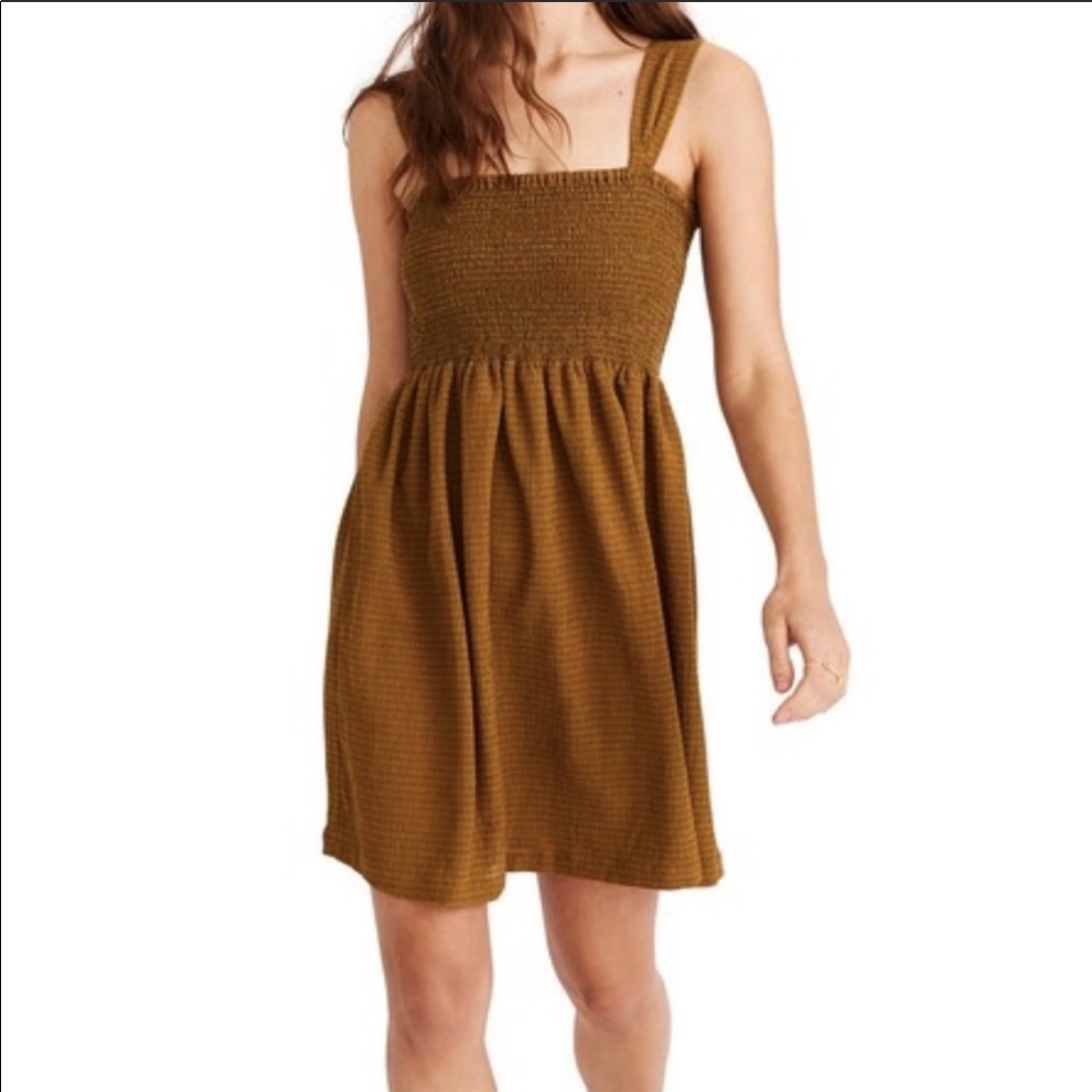 Madewell Texture & Thread Smocked Dress Sz M
